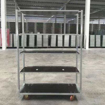 Flower Pot Cart Display Rack Trolley