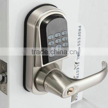 OSPON electronic keypad keyless door lock,silver color