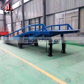 10 ton forklift loading hydraulic container dock ramp /mobile hydraulic container dock loading ramp for forklift