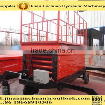 10m telescopic ladder /hydraulic for car lift /mobile loading ramp