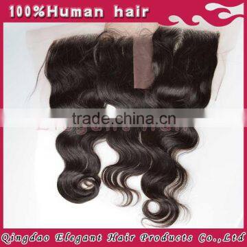 Cheap silk base virgin brazilian human hair lace frontal piece