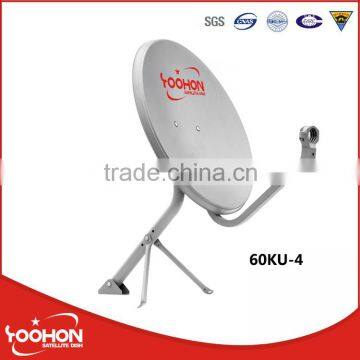 60cm KU band satellite dish lnb single