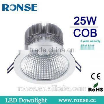 Ronse 25W hot selling recessed led cob down light high quality(RS-C601)