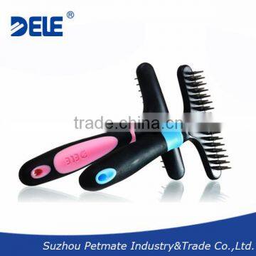 Pet products dog grooming pet deshedding tool dog rake comb