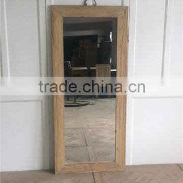 home decorative mirror with natural wood frame