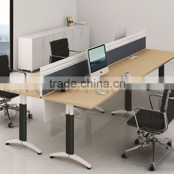 Fancy Wooden Melamine Linear Office Workstation Cubicle for USA ( SZ-WS395)