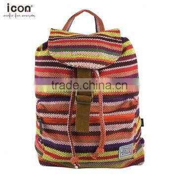 Aztec tribal pattern with jacquard fabric for backpack