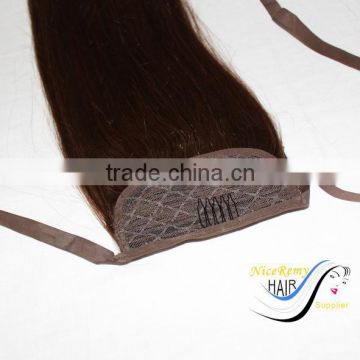 human hair drawstring ponytail,100% human hair fake elastic ponytail