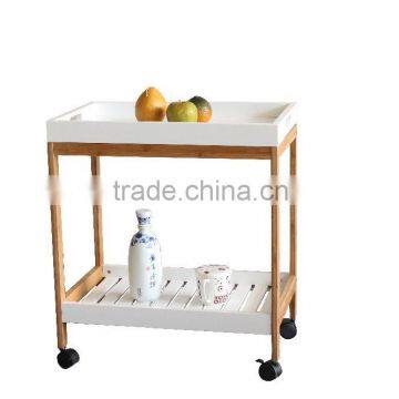 Removable storage cart for kitchenware living room with wheels