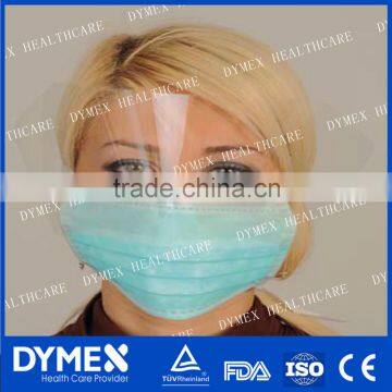 Disposable Face Mask with Plastic Shield in Food Industry