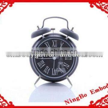decorative table top Paris classic double bell metal alarm clock