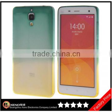 Keno New Arrival 0.5 mm Ultra Thin Soft Gradient Colorful TPU Waterproof Case for Xiaomi M4