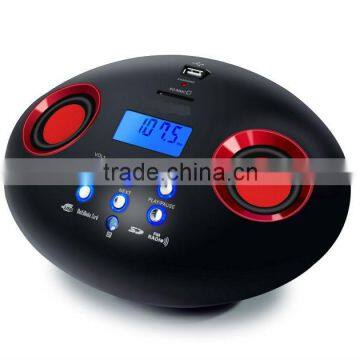 OVAL Shape Good Quality USB/SD Slot Portable FM Boombox Radio