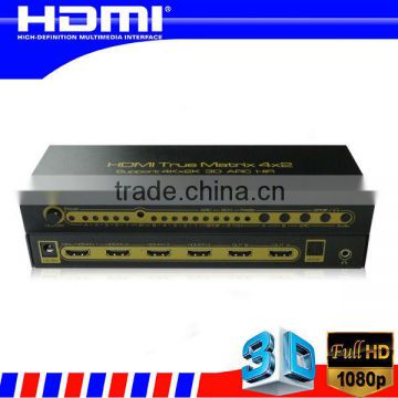 HDMI Matrix 4x2 & 4 input to 2 output with ARC EDID management