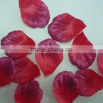 Silk rose petals