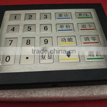 Customize metal keypad with frame