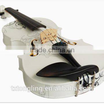 Nice White Color Flower Violin TL-1313 photo-3
