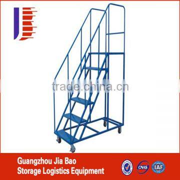 Supermarket Ladder Climbing Trolly Metal Truck Step Ladder