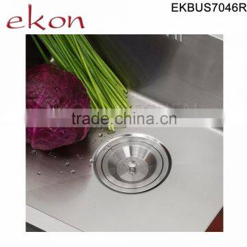 Double Bowl Stainless Steel Handmade Undermount Kitchen Sink With Drainer photo-5