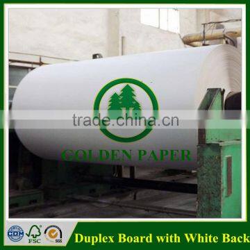 190gsm-500gsm Coated duplex board with white back