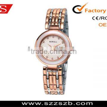 Luxury Fab Gold Wristwatch Stainless Steel with ceramic case