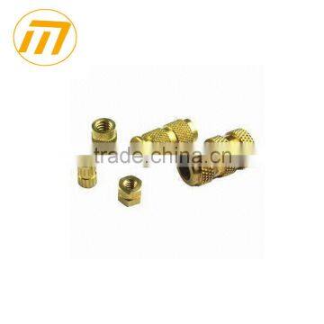 customized CNC machining knulred brass standoff screw