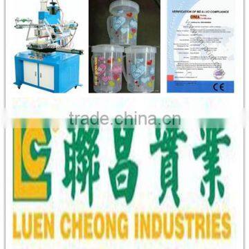 Professional sales of high quality TC-400R Flat/cylinder Heat Transfer Machine forplastic cups, cosmetic bottles, gass bottles,