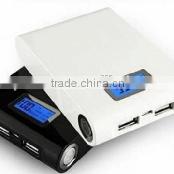 2 USB portpower bank with led torch and digital capacity display 10400mAh