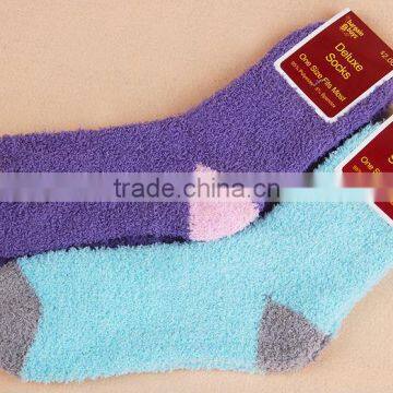 women soft microfiber socks solid multi-color socks girl socks