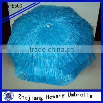 170T polyester + PP grass Hawaii raffia beach umbrella straw beach umbrella                        
                                                Quality Choice