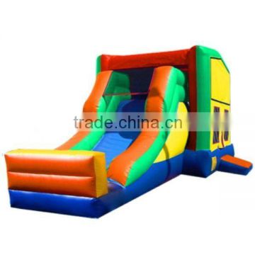 outdoor castle jump and slide combo