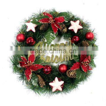 2013 New design wholesale indoor christmas wreaths H-50