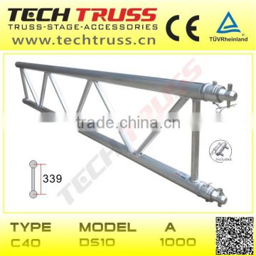 C40-DS10 Aluminum Flat Lighting Truss For Roof System