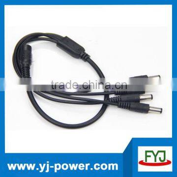 5.5*2.1mm female to male dc solar cable splitter power cable