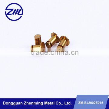 OEM factory hot sale flat head Semi hollow/tubular brass rivet/eyelet