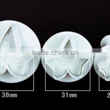 3 Pcs set Mapple Fondant Plunger Cutter
