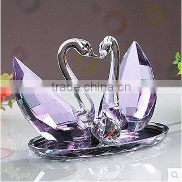 Beautiful Colorful Gift Crystal Swan photo-2