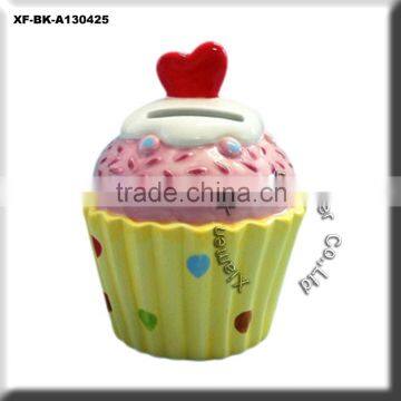 ceramic cupcake money bank