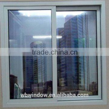 The european style of PVC sliding windows with double tempered glass