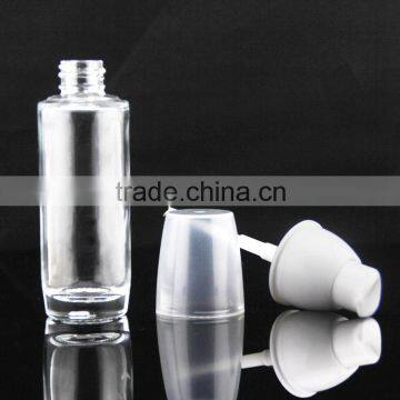 Hot Selling Cosmetic Glass Bottle With White Pump photo-3