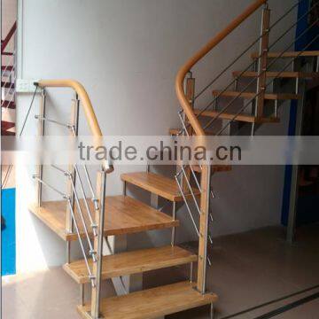 Norway project modern wrought iron loft staircase interior --YUDI