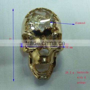 metal shoe buckle accessories skull