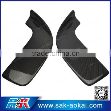 2x universal carbon fiber front lip spoiler car bumper lip spoiler