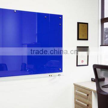 Tempered back painted glass whiteboard with AS/NZS2208:1996, BS6206, EN12150 certificate