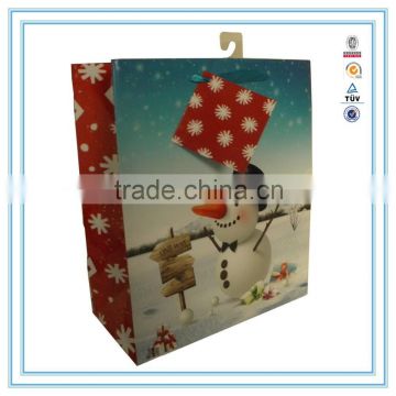 Christmas gifts 2015 snowman printed paper bag printing