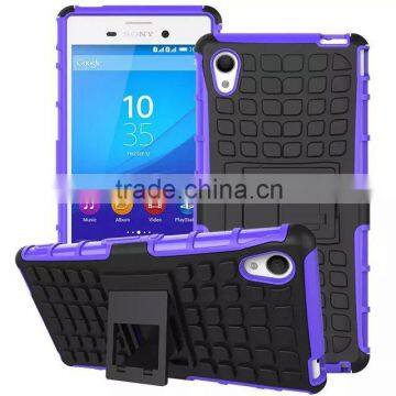 Shockproof Hybrid Rubber Stand Phone Case For Sony Xperia M4 Aqua