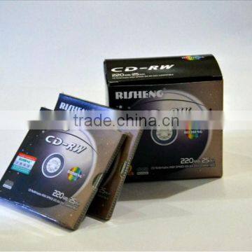 Printable CD-RW 1-12X 700MB/RISHENG CD-RW/3 inch mini cd-rw