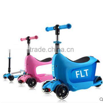 3 in 1 kids slide car 4 wheel kids plastic scooter for children