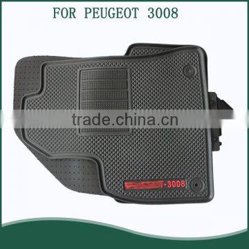 2016 New Full Set Position Rubber PVC Auto Car Floor Mats For PEUGEOT 3008