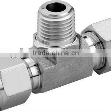 male branch tee , compression tube fitting